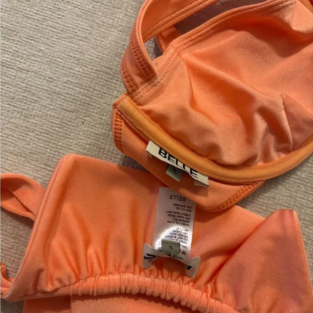 Belle the Label XL/L Bikini Set Oracle Top Bare Bottom Free People Camelia NEW